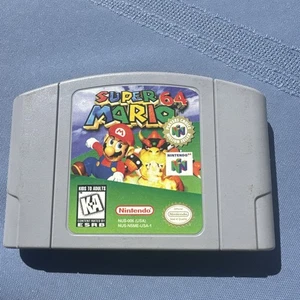 Cartuccia gioco vintage Super Mario 64 Nintendo 64 N64 USA autentica testata - Foto 1 di 5