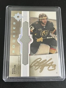 2023-24 ULTIMATE COLLECTION ULTIMATE EMBLEMS GOLD AUTO ROOKIE 5/49 PAUL COTTER - Picture 1 of 3