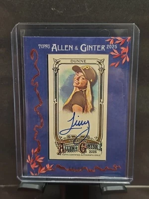 LIVVY DUNNE 2025 Topps Allen & Ginter BLUE FRAMED MINI AUTO 44/99 Gymnast LSU - Image 1 of 4