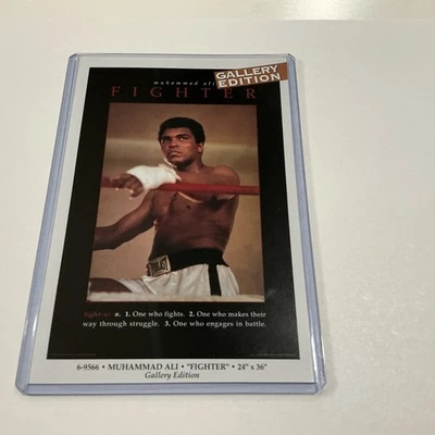 Vintage Muhammad Ali  “Fighter” Gallery Edition PROMO Poster Card 4x6 - Image 1 of 4