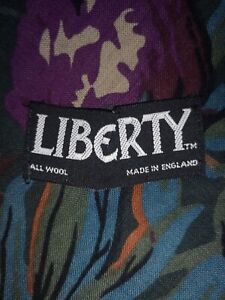 Vintage Liberty of London Varuna Wool Shawl Scarf Arts and Crafts William Morris