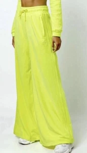 Adidas Originals JEREMY SCOTT VELOUR TRACK PANT Women SMALL Solar Yellow - Picture 1 of 8