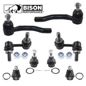 Bison Performance 8pc Outer TieRod Ends Sway Bars Ball Joints Kit For Pathfinder - Picture 1 of 3