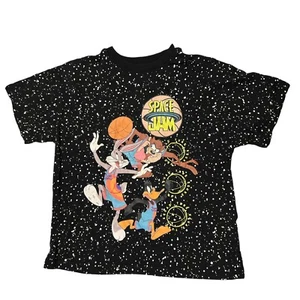 Space Jam Bugs Bunny Tasmanian Devil Daffy Duck T-Shirt Junge Medium Basketball - Bild 1 von 8