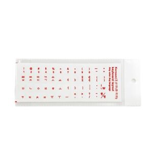 Korean Keyboard Stickers Matte PVC Keyboard Sticker Letters Transparent for PC