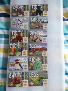 TY BEANIE BABIES COLLECTORS- 12  x  TRADING CARDS - SERIES II 1999 - EU - Picture 1 of 4