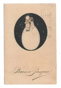 Postcard Postkarte Cartolina Carte postale Vintage Buona Pasqua 1922 MA1483 - Imagen 1 de 2