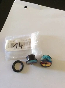 Plugs 14 mm  1 Paar  Acryl - Bild 1 von 1