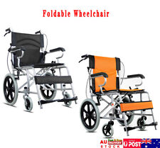 Foldable Wheelchair Elderly and Disabled 16" Lightweight Soft Mobility Aid