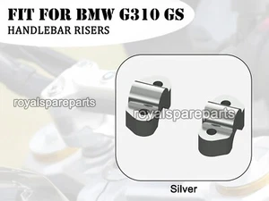 Elevadores De Manillar Plateados Para BMW G310 GS - Imagen 1 de 4