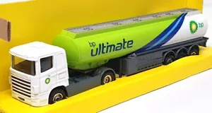 Corgi 23cm Long TY86629 - Scania Fuel Tanker Truck BP Ultimate White/Green/Blue - Picture 1 of 5