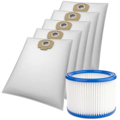 HAUSMARKE Staubsaugerbeutel Staubbeutel und Filter mit Nilfisk Aero 20 21 25 26 kompatibel