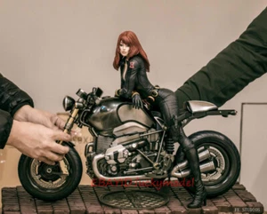 Fifth Element Studios FE001 FE002 Agent Natasha BMW Motorcycle 1/4 Statue - Picture 1 of 8