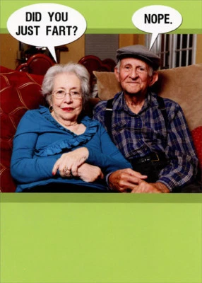 Nope Recycled Paper Greetings Funny  Humorous Masculine Birthday Card for Him - Image 1 of 2