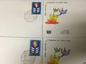 UNITED NATIONS 1980 35th ANNIVERSARY FIRST DAY COVER GENEVA CACHE-3 - Picture 1 of 2