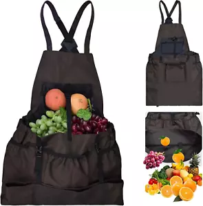 Gardening Apron, Waterproof Heavy Duty 900D with Pockets, Brown - Picture 1 of 12