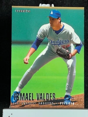 Tarjeta de béisbol 1996 Fleer Los Angeles Dodgers Ismael Valdés #17 de 20 Foto 1 de 2
