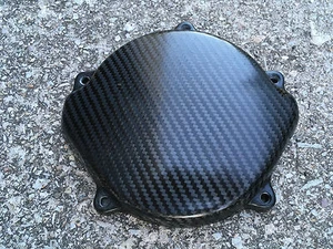 Honda Cr125 96-07 carter frizione fibra di carbonio clutch cover carbon fiber - Foto 1 di 1