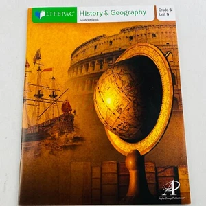 LifePac Grade 6 History & Geography Unit 9 Paperback Alpha Omega 2014 Printing - Picture 1 of 3