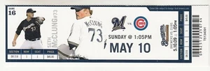 Boleto de Milwaukee Brewers vs Chicago Cubs 5/10/2009 Alfonso Soriano Carrera HR 280 - Imagen 1 de 1