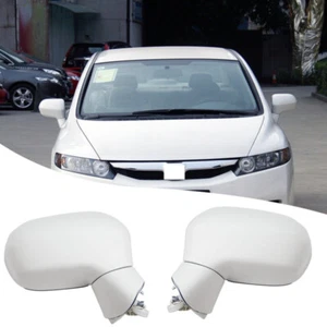 Rétroviseur côté conducteur blanc Power 3Wire 2pcs pour Honda Civic 06-11 zy - Imagen 1 de 7
