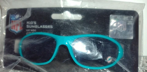 Miami Dolphins Youth Sunglasses NFL.com. UV 400. Lead Free. NEW in PACKAGE Cover