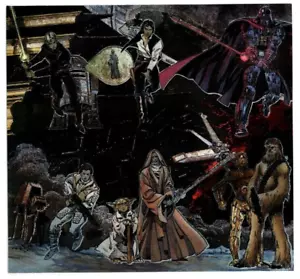 1993 TOPS STAR WARS GALAXY UNCUT 6 CARD SHEET ETCHED FOIL SO COOL FACTORY SEALED - Picture 1 of 2