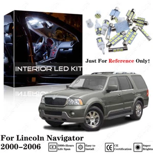 6pcs Pure White LED Lights Interior Package Kit For Lincoln Navigator 2000-2006 - Foto 1 di 12