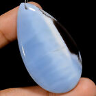 Natural Owyhee Blue Opal Pear Cabochon Drilled Gemstone 58 Ct 52X29x5 Mm A-24666