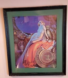 RARE ORIGINAL 1926 Signed ROLF ARMSTRONG "BEAUTY & THE BEAST" Print - CLEOPATRA