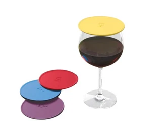 Drink Tops MOD Tap and Seal Outdoor Drink Covers-Keep Bugs Out, 4pk Vintage P - Picture 1 of 7