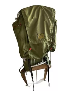 Vtg Rustic Retro Mountain Master Mountaineering Framed Back Pack In Out 60-70’s - Picture 1 of 18