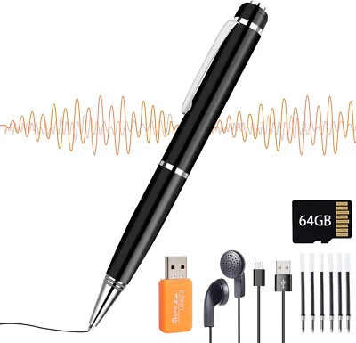 64GB Abhörgerät Mini Spy Voice Recorder Wanze Ton Audio Aufnahme Haus Auto X92 - Bild 1 von 4