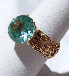 Anello in rete oro 14K quarzo blu Londra - Foto 1 di 8