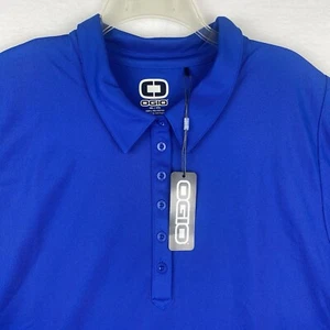 OGIO Damen royalblau Polo LOG101 6 Knöpfe Kurzarm. Größe 4XL. Nagelneu. - Bild 1 von 11