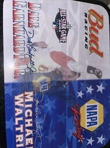 Action #8 Dale Earnhardt Jr. & #15 Michael Waltrip Diecast Tin MLB All-Star Game - Foto 1 di 3