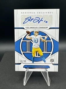 Justin Herbert🔥/99🔥2021 Panini National Treasures - Signatures #S-JH - Picture 1 of 3