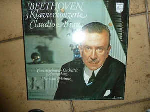 Claudio Arrau, Beethoven 5 Klavierkonzerte, B. Haitink, LP-Box, Klassik, Philips - Bild 1 von 1