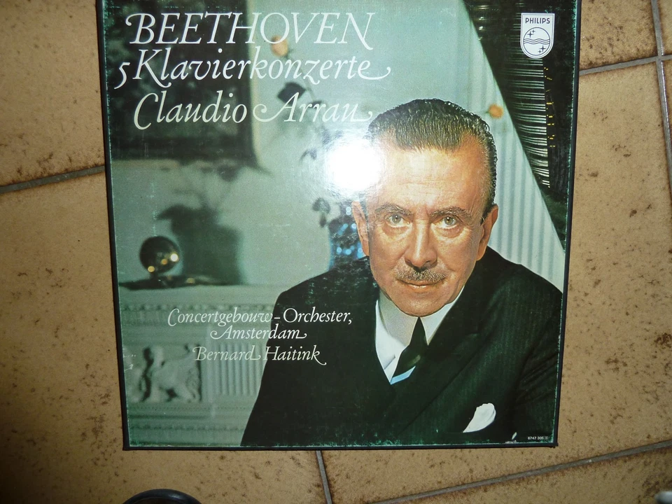 Claudio Arrau, Beethoven 5 Klavierkonzerte, B. Haitink, LP-Box, Klassik, Philips - Bild 1 von 1