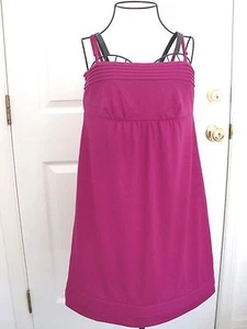 NWT"ANN TAYLOR LOFT"Purple Stretch Knee Length Strappy Dress size XS.SUPER CUTE! - Picture 1 of 6