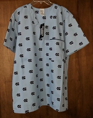 Blusa Médica UNC Tarheel Tacón Alquitrán Colegial Licenciada Para Hombre Adulto M Foto 1 de 2