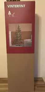 Ikea VINTERFINT Artificial Christmas Tree Build With 156 LED Lights 63" 80534857 - Picture 1 of 3