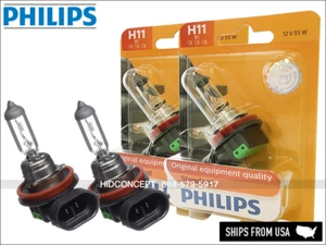 Philips Standard OEM H11 Halogen Headlight Bulbs 12362B1 12V 55W - Pack of 2 - Picture 1 of 7