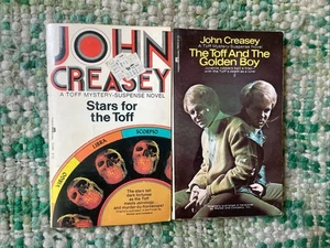 JOHN CREASEY 2 paperback lot Bundle Toff Stars Golden Boy - Picture 1 of 2
