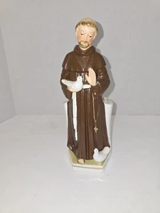 Vintage Inarco St. Francis of Assisi Statue Planter Holder - Picture 1 of 18