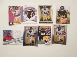 Lote de 40 fútbol americano Antonio Brown Pittsburgh Steelers con primas y novatos - Imagen 1 de 2