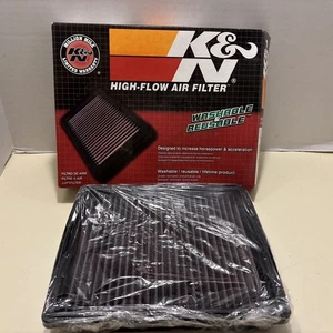 K&N High-Flow Original Lifetime Engine Air Filter 33-2044 .Washable&Reuseable - Picture 1 of 8