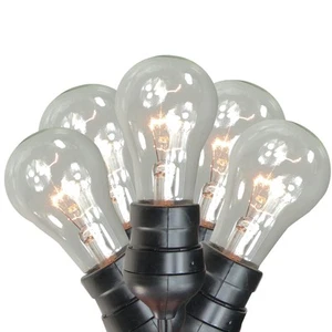 Sienna Set of 15 Adjustable Drop Length E17 "A" Shape Clear Christmas Lights - Picture 1 of 4