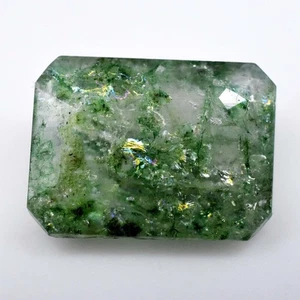 6.75ct 14.2x10.61mm Radiant Cut Natural Zambian Green Emerald Gemstone - Picture 1 of 4