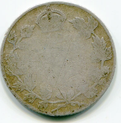 Canada 10 Cents (1911) god less version KM-17    lotnov3618 - Image 1 of 2